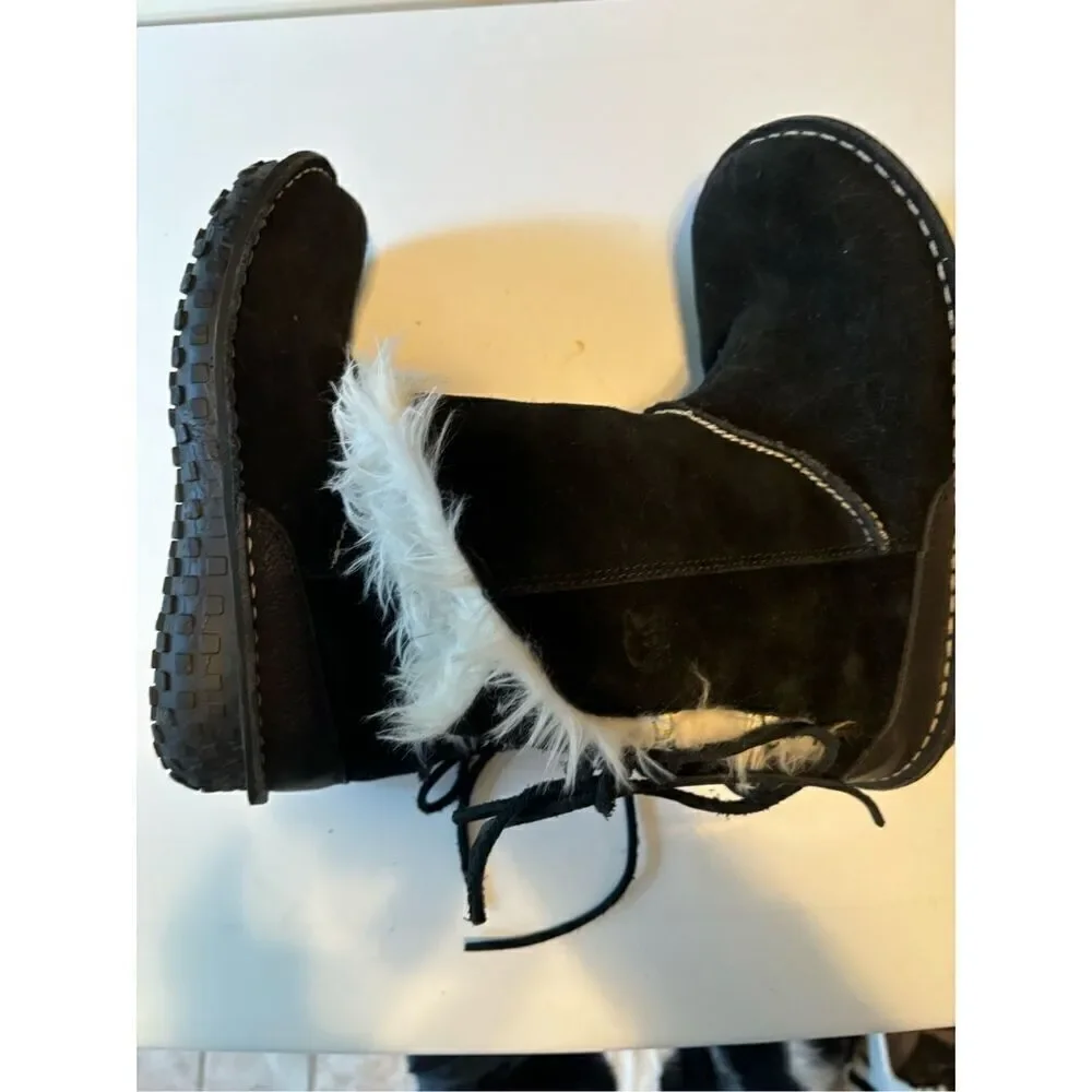 Sorel black suede